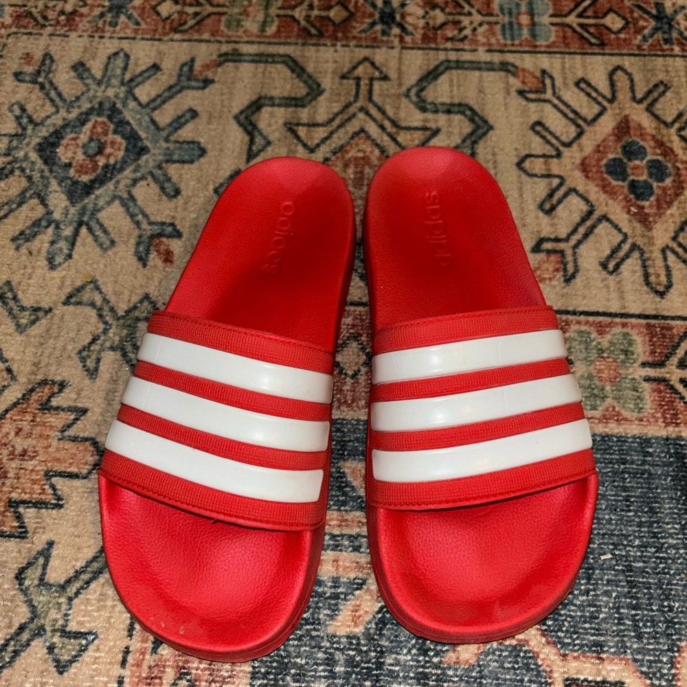 Unisex Adidas Red Slides